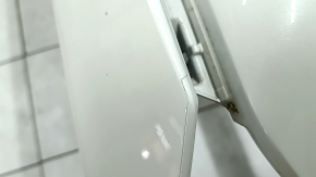 Front bumper, bare, Toyota Rav4 19-25, without parking sensors, Japan built, white, with protective film, scratches, cracks in the fasteners