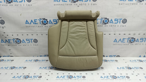 Right rear seat cushion for Audi Q5 8R 09-17, beige leather, dry-cleanable