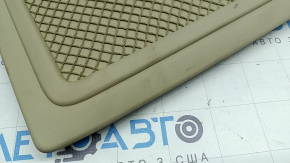 Rear driver's seat cover for Audi Q5 8R 13-17, beige, dry-cleanable