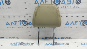 Front left headrest for Audi Q5 8R 09-17, leather, beige, dry-cleanable
