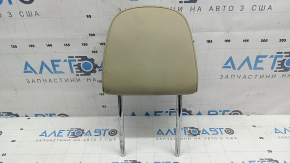 Front left headrest for Audi Q5 8R 09-17, leather, beige, dry-cleanable