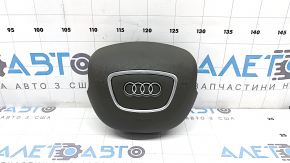 Airbag in the steering wheel, driver's side, Audi Q5 8R 13-17, truffel beige, chrome trim
