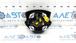 Airbag in the steering wheel, driver's side, Audi Q5 8R 13-17, truffel beige, chrome trim