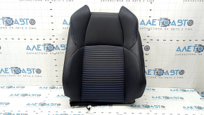 Toyota Rav4 19-25 driver's seat back upholstery, combined leather and fabric, black, heated, blue stitching, scratches