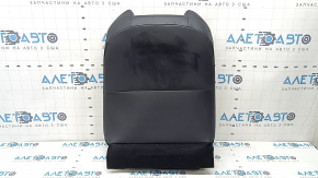 Toyota Rav4 19-25 driver's seat back upholstery, combined leather and fabric, black, heated, blue stitching, scratches