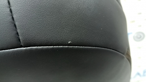 Toyota Rav4 19-25 passenger seat back upholstery, combined leather and fabric, black, heated, blue stitching, scratches, needs cleaning