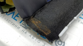Toyota Rav4 19-25 passenger seat back upholstery, combined leather and fabric, black, heated, blue stitching, scratches, needs cleaning