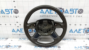 Audi Q5 8R 13-17 leather steering wheel, truffel beige, no buttons, 4 spokes, scratches