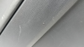 Door trim panel, rear left, Toyota Rav4 19-24, black leather, blue stitching, armrest and insert, black leather, gray molding, with overlays, scratches