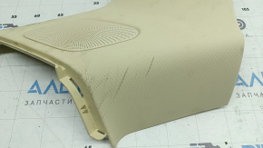 Rear pillar trim behind the left window Audi Q5 8R 09-17 beige under the speaker, with speaker mesh, for dry cleaning, scratches