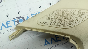 Rear pillar trim behind the left window Audi Q5 8R 09-17 beige under the speaker, with speaker mesh, for dry cleaning, scratches