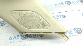 Rear pillar trim behind the right window Audi Q5 8R 09-17 beige under the speaker, with speaker mesh, for dry cleaning