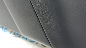 Door trim panel, rear right, Toyota Rav4 19-24, black leather, blue stitching, armrest and insert, black leather, gray molding, with overlays, scratches, bump, dent