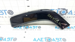 Rear left fender arch trim for Toyota Rav4 19-25, gloss black, on the door, scratches
