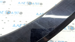 Front left fender arch trim for Toyota Rav4 19-25, gloss black, scratches, broken mount