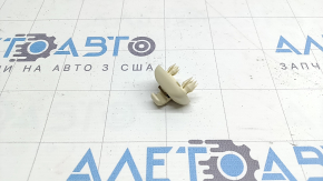 Audi Q5 8R 09-17 passenger sun visor mounting hook, beige, 2-piece