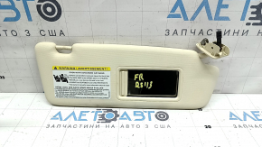 Right sun visor for Audi Q5 8R 09-17, beige, without hook