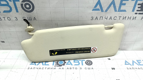 Right sun visor for Audi Q5 8R 09-17, beige, without hook