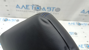 Front right headrest Toyota Rav4 19-24 black leather, blue stitching, dented