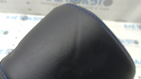 Front right headrest Toyota Rav4 19-24 black leather, blue stitching, dented