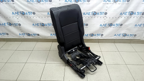 Rear seat backrest, 2nd row, right, VW Tiguan 18-21, black leather, perforated, with frame