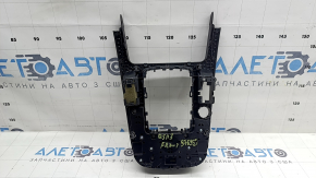 Audi Q5 8R 09-17 center console control with coin compartment, scratches, coating peeling off the knob