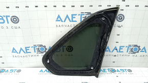 Rear left window with blind glass for Toyota Rav4 19-25, tinted, with chrome molding
