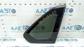 Rear right window with blind glass for Toyota Rav4 19-25 tinted, with chrome molding
