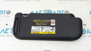 Left visor for Toyota Rav4 19-25, black, illuminated, no hook, scratches, dented