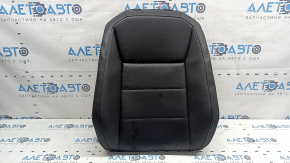 Driver's seat back upholstery for VW Tiguan 18-21, black leather, perforated, heated