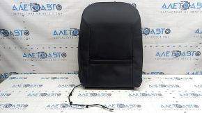 Driver's seat back upholstery for VW Tiguan 18-21, black leather, perforated, heated