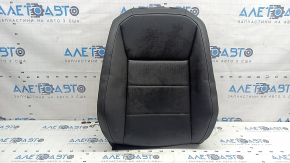 VW Tiguan 18-19 passenger seat back upholstery, black leather, perforated, heated