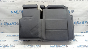 Rear seat cushion, 2nd row, left, VW Tiguan 18-21, black leather, perforated, dry-cleanable, dents