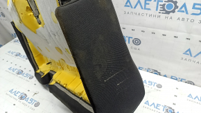 Rear seat cushion, 2nd row, left, VW Tiguan 18-21, black leather, perforated, dry-cleanable, dents