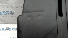 Rear seat cushion, 2nd row, left, VW Tiguan 18-21, black leather, perforated, dry-cleanable, dents
