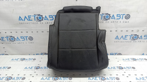 Rear seat cushion, 2nd row, right, VW Tiguan 18-21, black leather, perforated, wrinkled