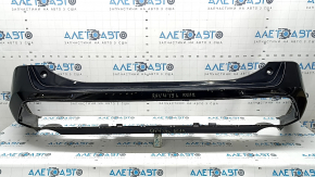 Bare rear bumper, lower part, Toyota Rav4 19-25, without parking sensors, under SE, XSE trim, gloss black, scratches, pressed