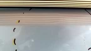 Bare front left door of VW Tiguan 18-24 white LB9Z, bumps, dent