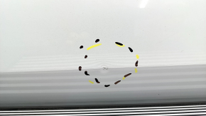 Complete rear left door for VW Tiguan 18-24, white LB9Z, without lower trim, bumper, dent