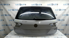 Naked tailgate with glass for VW Tiguan 18-24 white LB9Z, with wiper arm and trapezoid, scratches on the glass