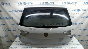 Naked tailgate with glass for VW Tiguan 18-24 white LB9Z, with wiper arm and trapezoid, scratches on the glass