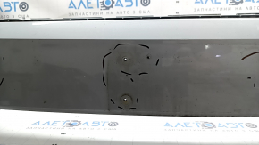 Front bumper bare VW Tiguan 18-21 white LB9Z, without plug, scratches, non-factory holes, blistered paint