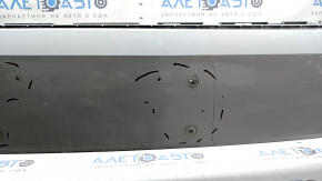Front bumper bare VW Tiguan 18-21 white LB9Z, without plug, scratches, non-factory holes, blistered paint