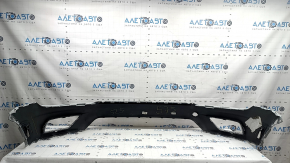 Front bumper bare VW Tiguan 18-21 white LB9Z, without plug, scratches, non-factory holes, blistered paint