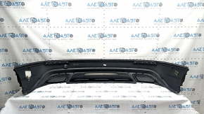 The rear bumper is bare, the lower part of the VW Tiguan 18-21, the structure is without parking sensors, scratches, the plastic has turned white.