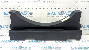 The trunk floor lining for a Toyota Rav4 19-25 is black and worn.