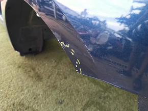 Quarter wing rear left Honda Accord 23-26 blue, sawed off, with B-pillar, dents, bumps
