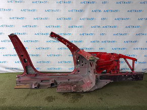 Front left quarter of BMW 3 G20 19-26 sawed off, with central pillar, red, butt