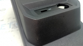 Black center console trim with deflector for VW Tiguan 18-19, under the cigarette lighter, scratched