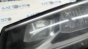 Left front headlight for VW Tiguan 18-21, halogen, LED DRL, polishable, stains from the inside
